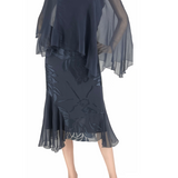 Devore Indigo Dress D1834HX - Sara Mique Evening Wear