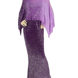 Violet Ombre Liquid Sequin Dress LSFloat2OM LSD3 - Sara Mique Evening Wear