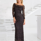 French Lace Dress - D647 - Sara Mique Evening Wear