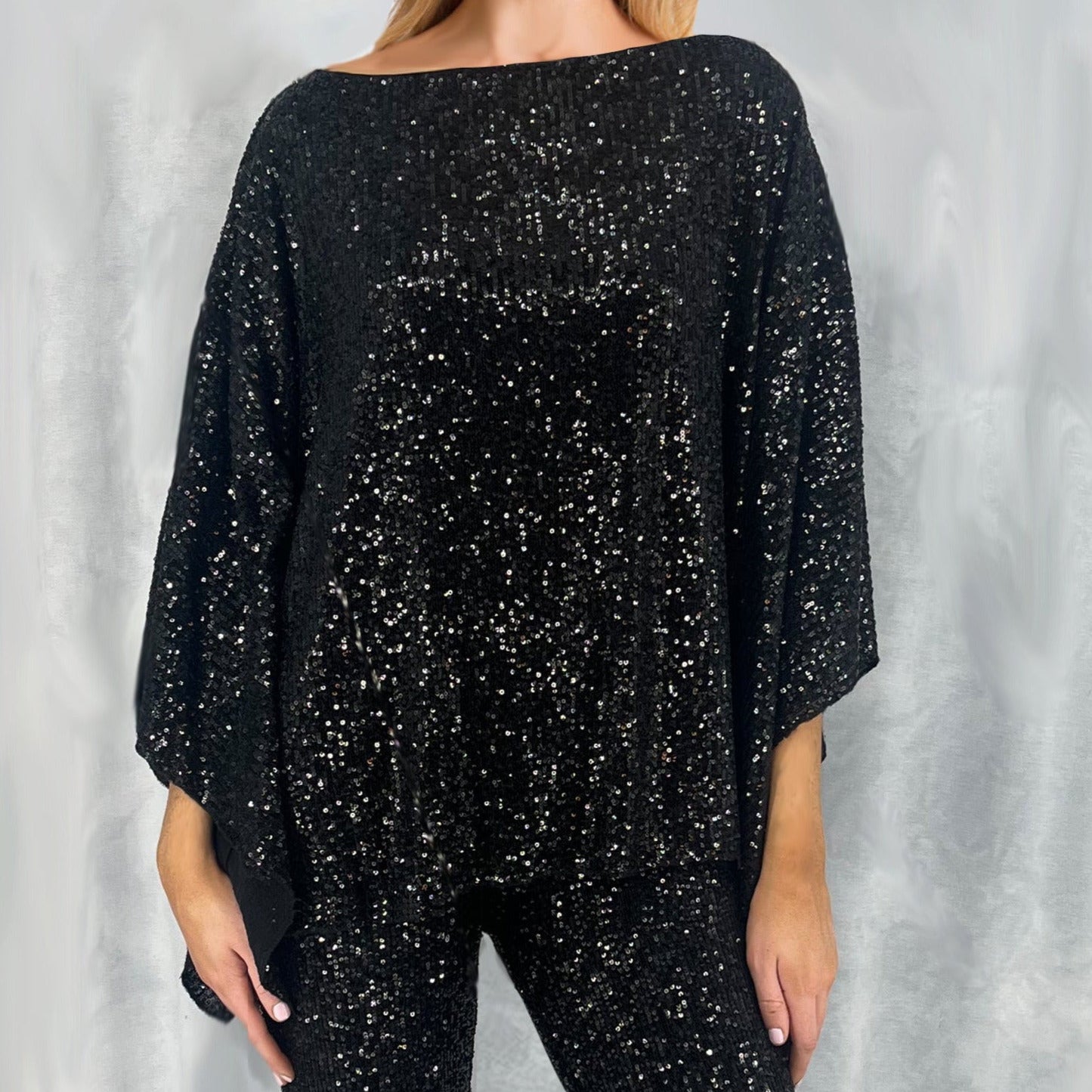 Liquid Sequin Kimono Top LSB6