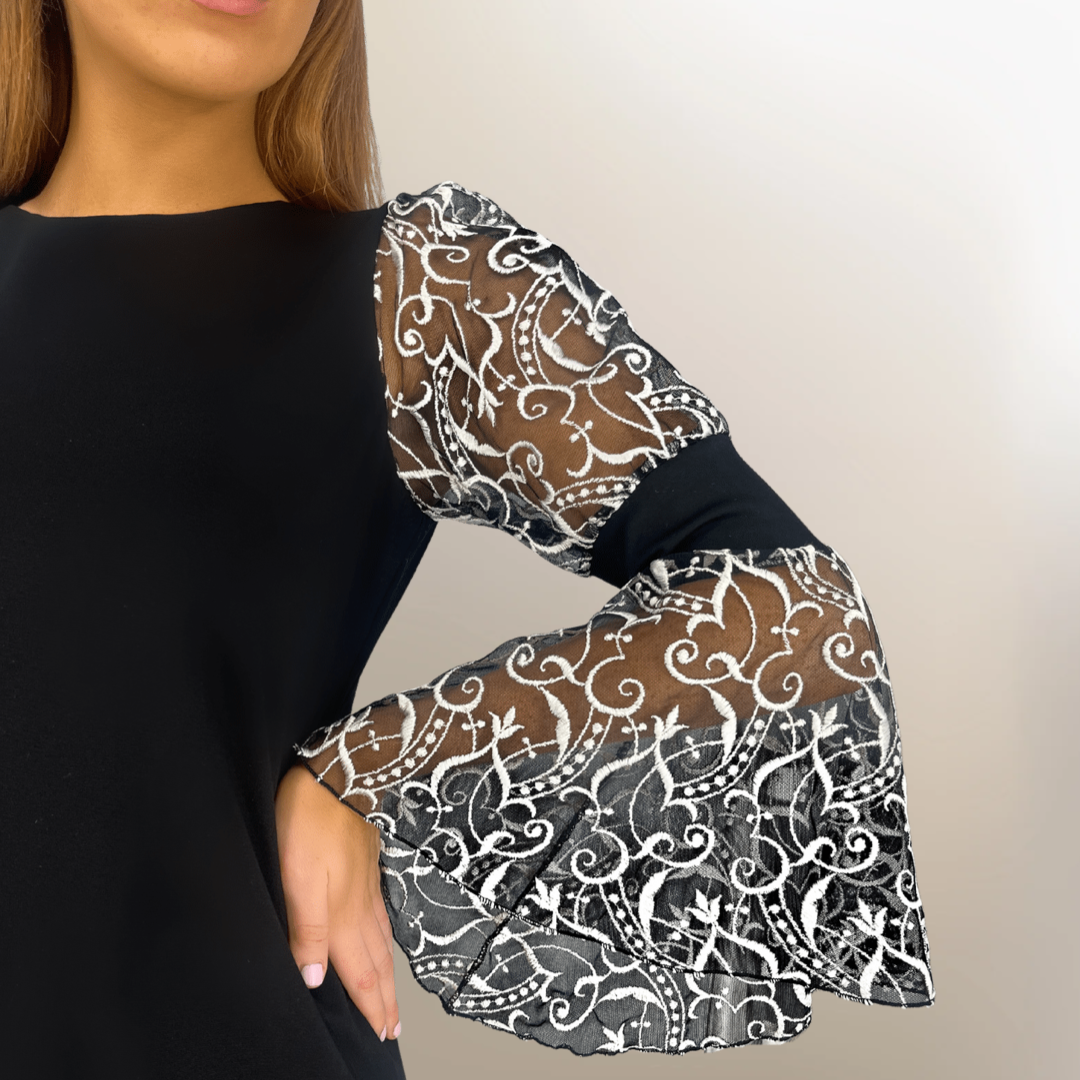 Juliette Sleeve Top - Sara Mique Evening Wear
