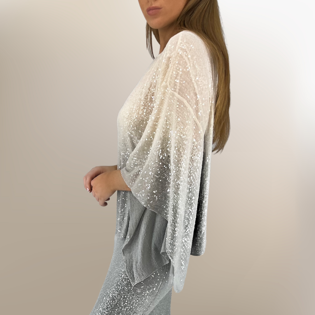 Ombre Sequin Top LSB7OM - Sara Mique Evening Wear
