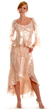 B1830H2 / S1801H Beautiful Devore Burn-Out Set - Sara Mique Evening Wear