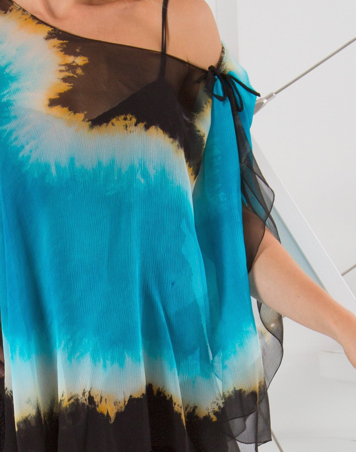 Blue Green/ Moon Rocks Float 6MR - Sara Mique Evening Wear