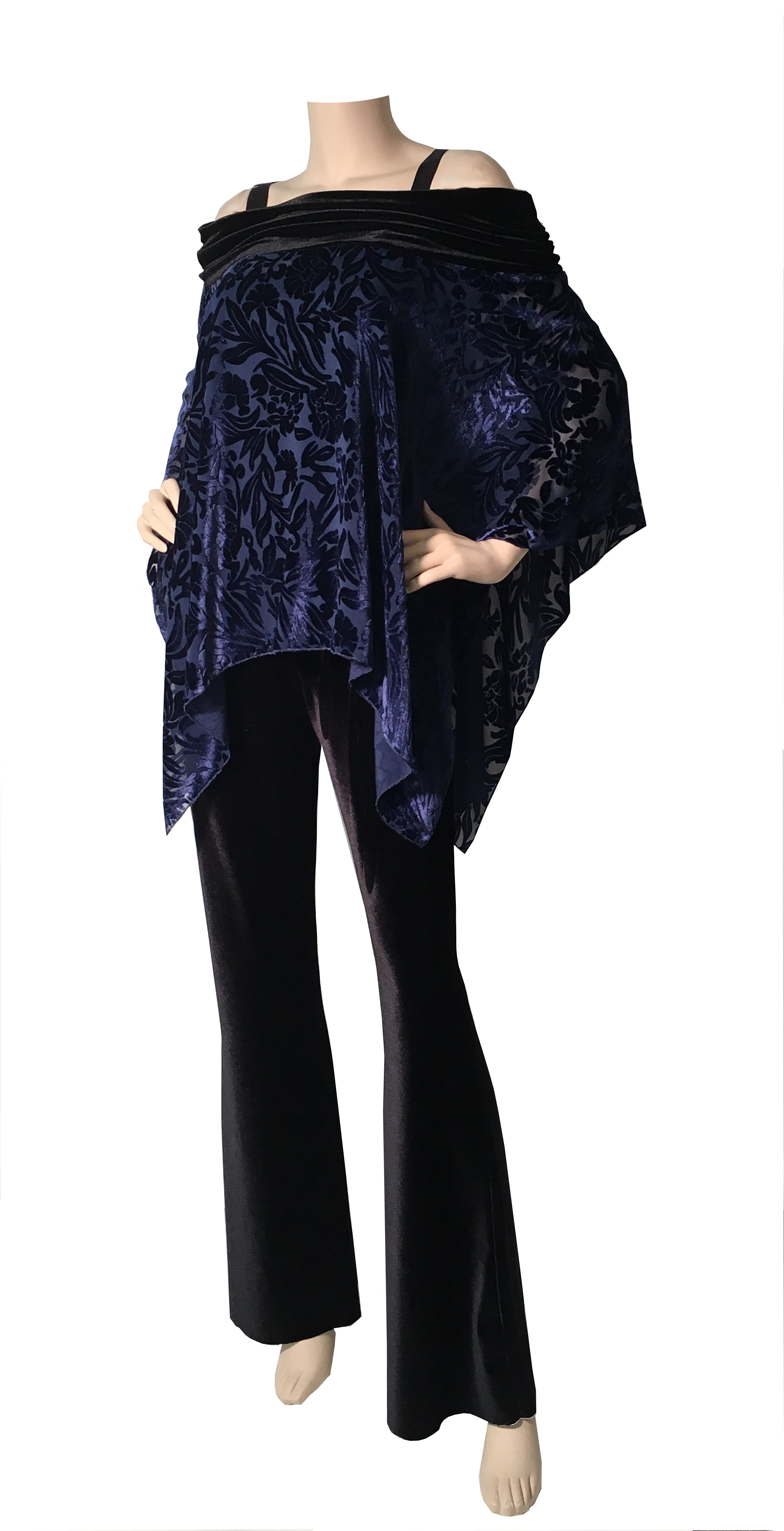 Silk Coupe de Velour Float Multi Wear Style - # FloatVel2F - Sara Mique Evening Wear