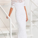 French Lace Full Length - D634 - Sara Mique Evening Wear