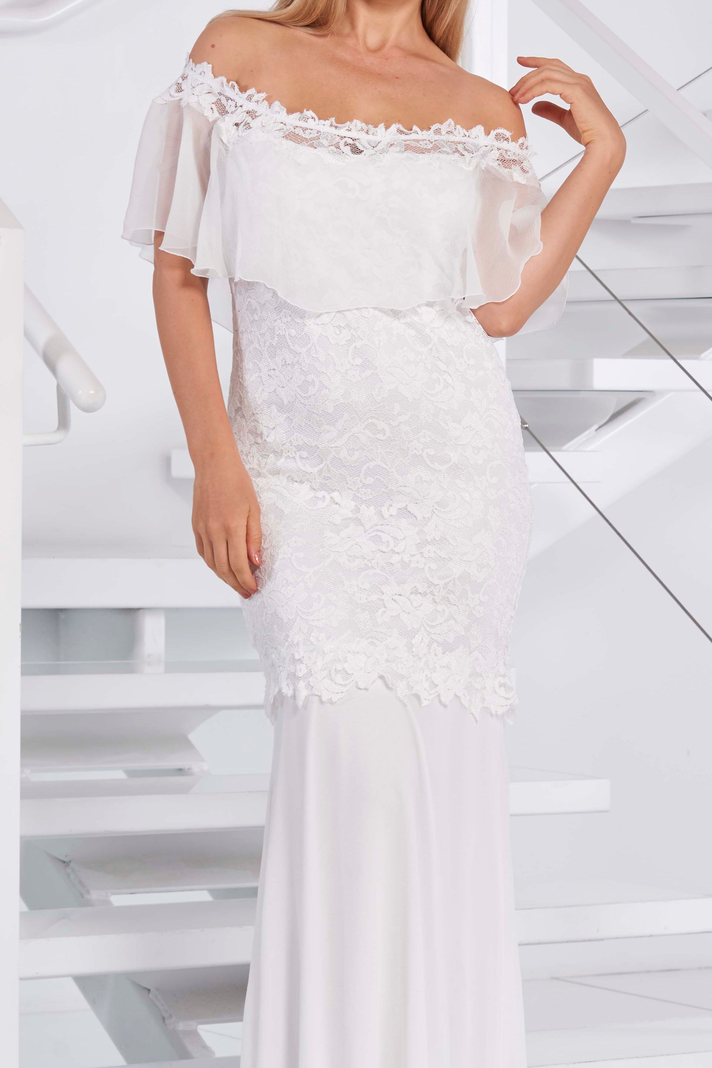 Off Shoulder Beauty D646 - Sara Mique Evening Wear