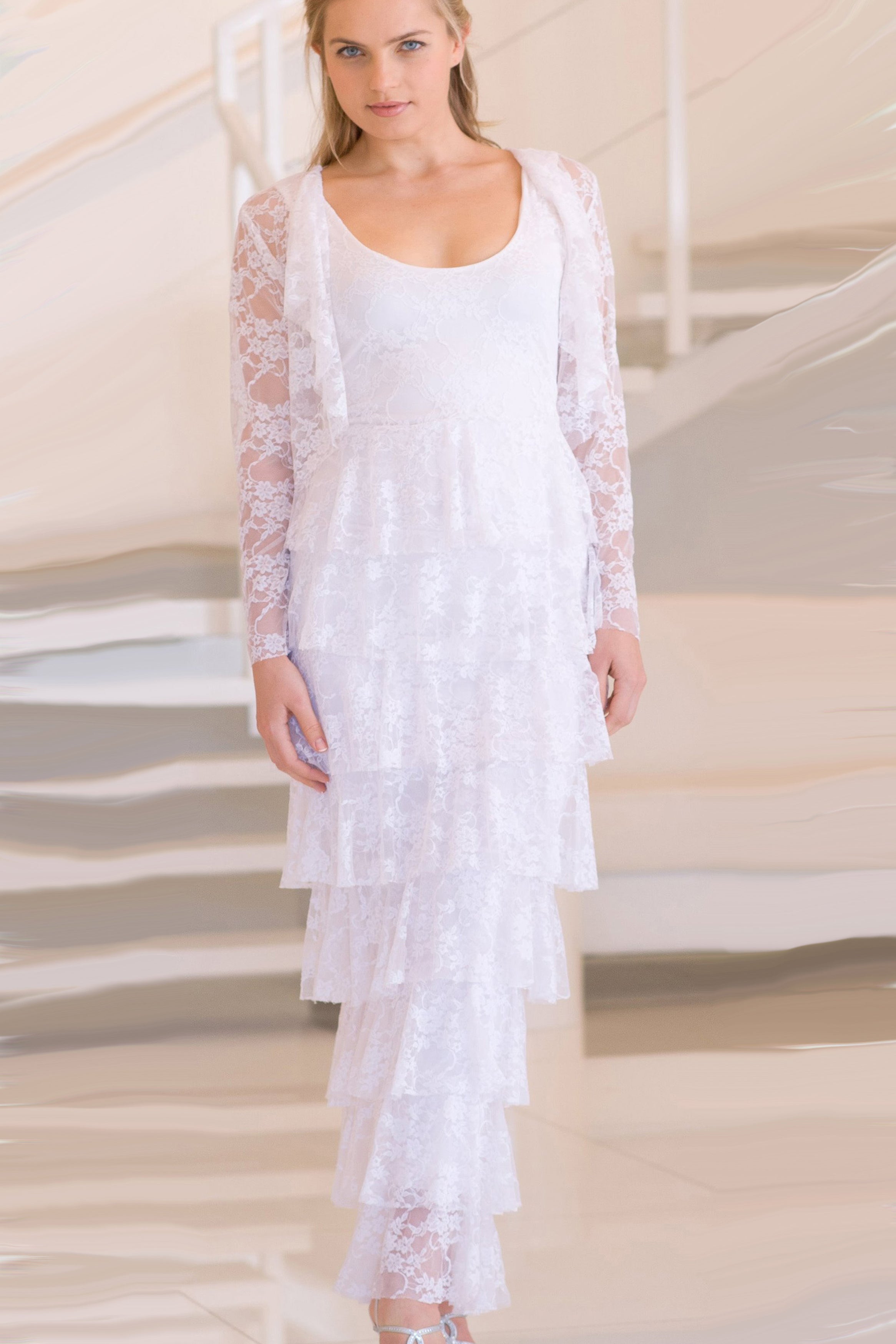 Full Length Stretch Lace - J104 / D107 - Sara Mique Evening Wear