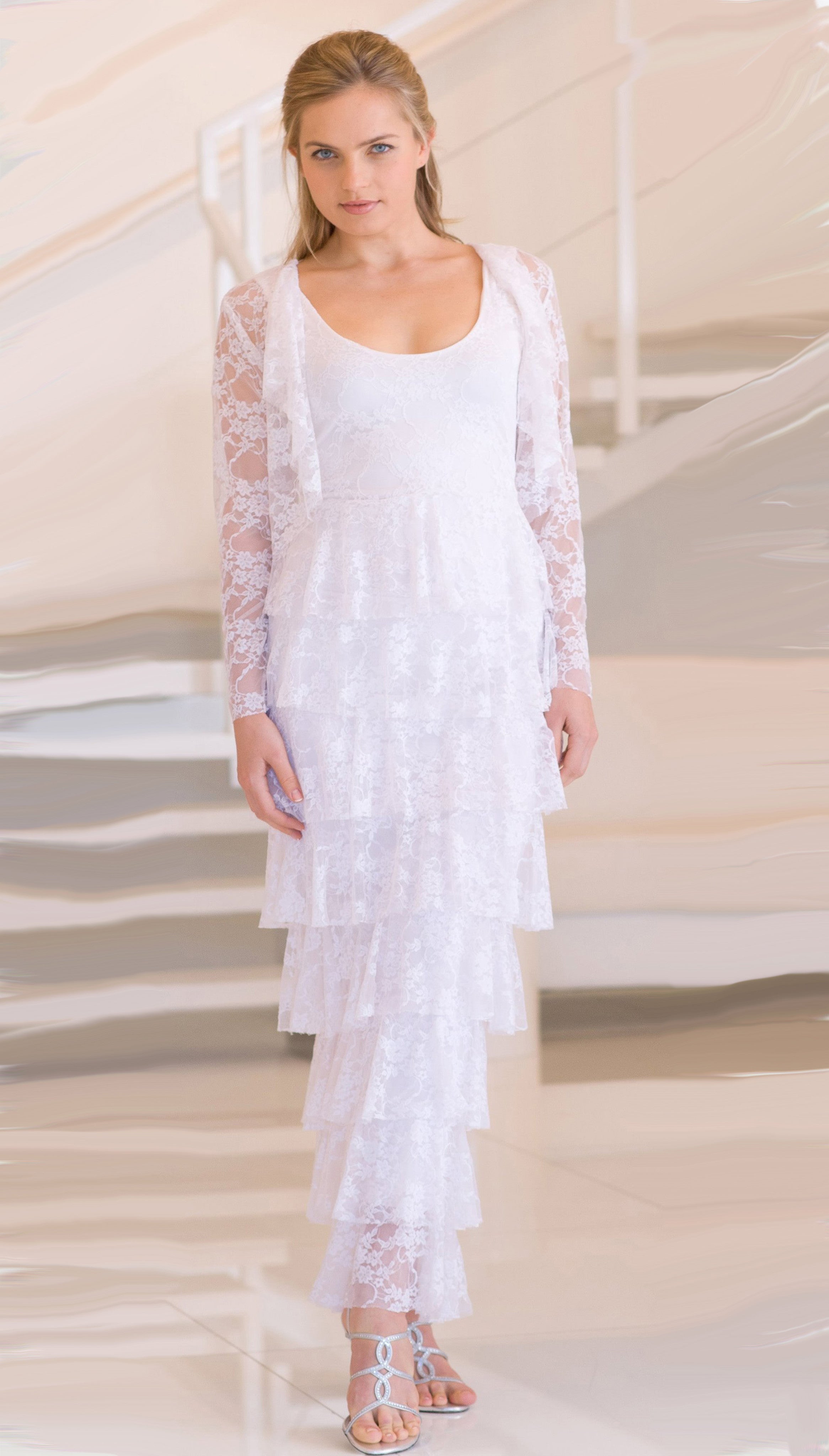 Full Length Stretch Lace - J104 / D107 - Sara Mique Evening Wear