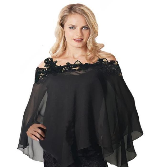 Silk Plisse'/ French Lace Multi-Wear Float (float only) - # FLOATFL1 - Sara Mique Evening Wear