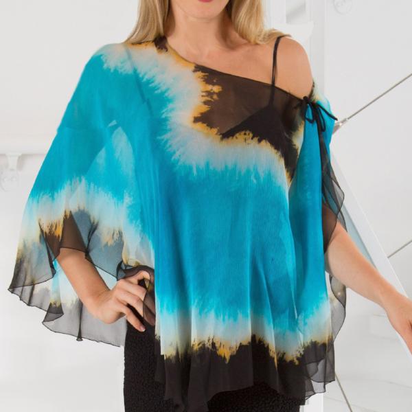 Blue Green/ Moon Rocks Float 6MR - Sara Mique Evening Wear