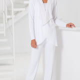 White Tuxedo Suit - J800 / C801 / P805 - Sara Mique Evening Wear