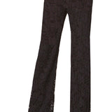 French Rose Lace Classic Pant - P600 - Sara Mique Evening Wear