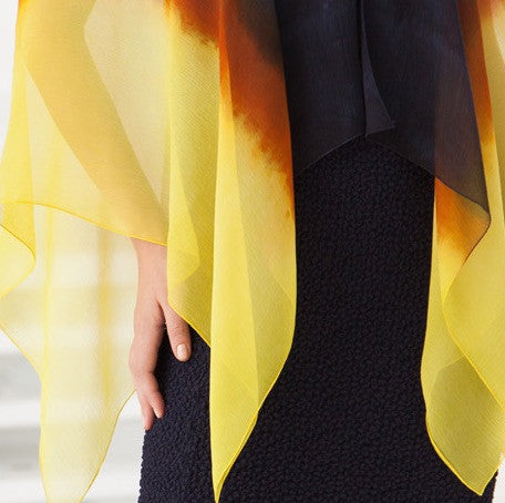 Tucan Ombre (Navy Gold & Bronze)  Float 5OM - Sara Mique Evening Wear