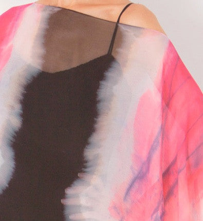 Lilly Rose / Black Silk Plisse' Float3 WKD - Sara Mique Evening Wear