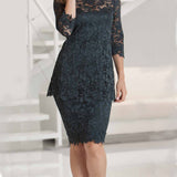 Lovely French Lace Top & Skirt Set - B612/S610 - Sara Mique Evening Wear