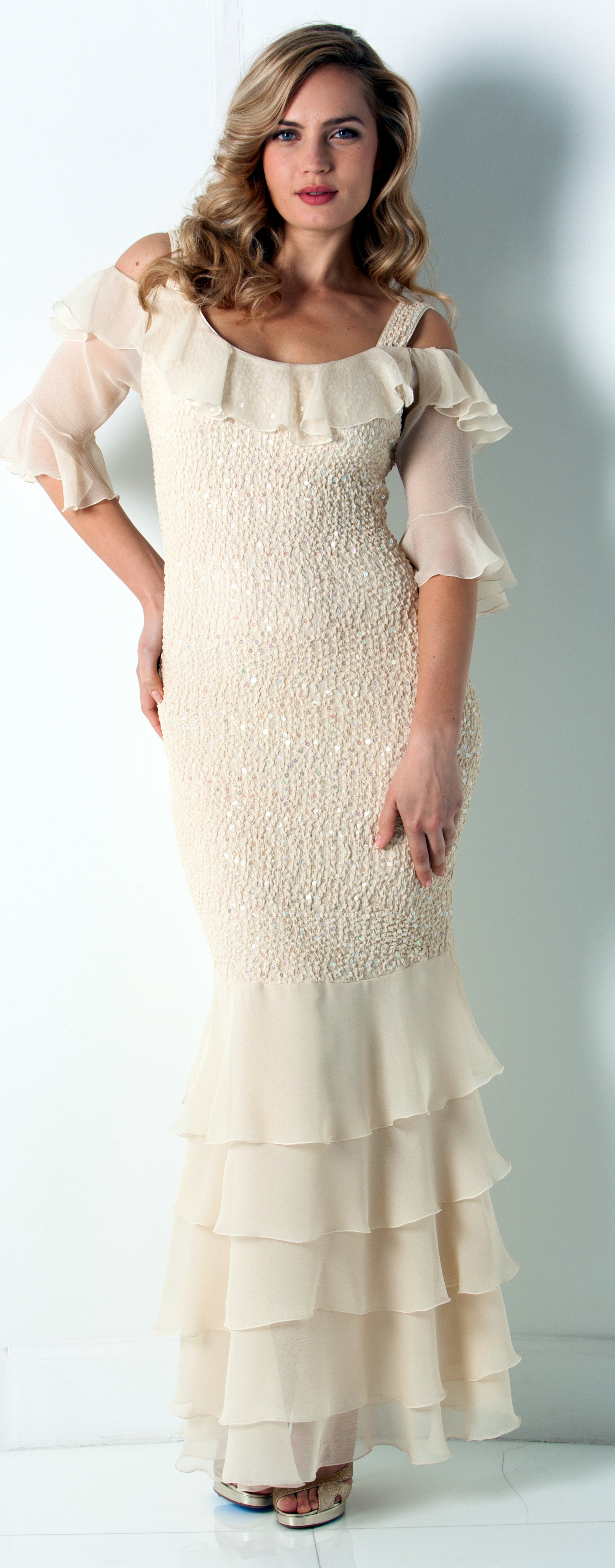 Shimmering Beauty D1560SC - Sara Mique Evening Wear